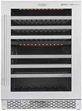 EuropAce EWC 8871S Signature Series Wine Cooler, Capacity 87 Bottles, Silver