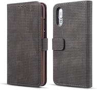 Miss flora Phone case Retro Style Mesh Breathable Horizontal Flip Leather Case for Huawei P20 Pro, with Card Slot &amp; Holder &amp; Wallet(Black) (Color : Black)
