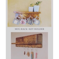 Mug Rack - Ordinary Hooks, MUG RACK WITH STORAGE