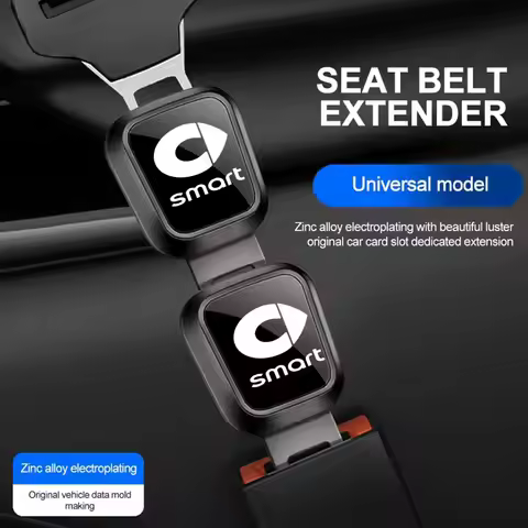 Car Seat Belt Metal Jewelry Seat Belt Accessory Extender for Smart 451 brabus Smart 453 fortwo forfo