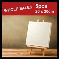 Blank Art Canvas for Oil Painting 20 x 20cm - 5pcs