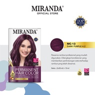 Pewarna Rambut Miranda Hair Color Premium MC-13 Dark Purple Cat Rambut Semir Rambut