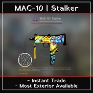 KeeX CSGO Skins | MAC-10 Stalker| All Exteriors | Pay now & Get now | Instant Trade | Ready Stock