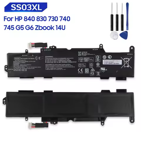 New Replacement Battery For HP 840 830 730 740 745 G5 G6 HSTNN-LB8G Zbook 14U SS03XL Rechargable Bat