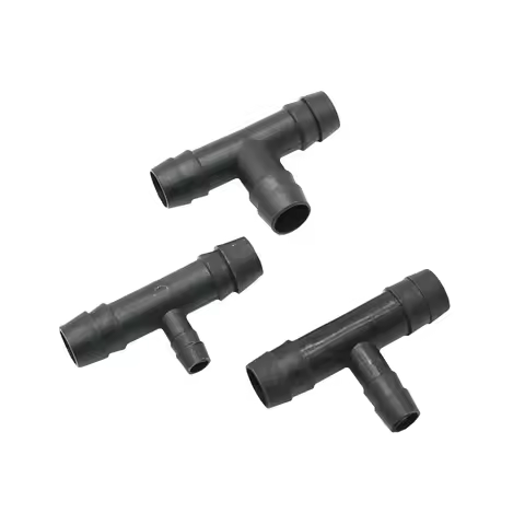T-Shaped Hose Tee 1I2" To 8mm 10mm 1/2 Reducer Tee Barbed Connectors 3-Way Water Splitter Poultry Fa