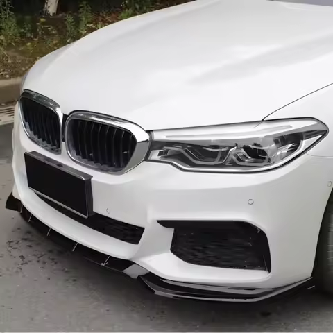 For 2017-2020 BMW 5 Series G30 G31 530d 525i 540i 530i Car Front Bumper Lip Spoiler Diffuser Splitte