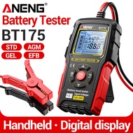 ANENG BT175 12V/24V Lead-Acid Battery Tester 8-36V 50-1999CCA 3-200Ah AGM GEL EFB Car Motorcycle For
