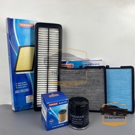 [Combo I10] Combo of 3 types of filters for Hyundai I10 (2014-2021): Engine air filter + Air conditi