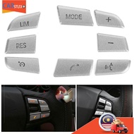ERYUE Aluminium Alloy Steering Wheel Button Frame Lightweight Durable Sticker for 1/2/3/4/5/7 Series