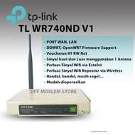 Modem Router Wireless Wifi TPlink TP-Link WR740ND v1 OPENWRT DDWRT