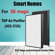 For SK magic Air TOP Air Purifier Replacement 4th layer HEPA Filter and 3rd layer Deodorizing Filter