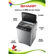 Sharp Washing Machine 7.5KG Top Load Washer Mesin Basuh Auto Murah ES721X