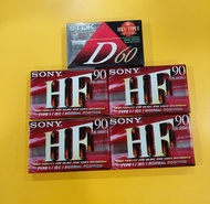 TDKD60/SONY 90 HF 全新錄音帶 磁帶 卡帶 盒帶