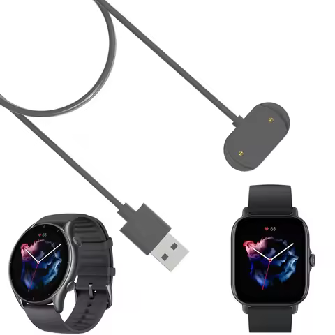 USB Charge Cable Power Charger for Amazfit GTS4 GTS3 GTS2e GTS2 Mini GTS GTR 4/3/3pro/2/2e GTR4 GTR3