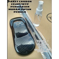 Carbon dip wtp water transfer film and activator package