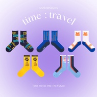 Socksthieves Unisex Fashion Socks Funky Socks Women Socks Men Socks Casual Socks - Time Travel : Int