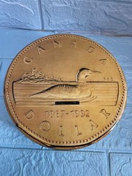 (加拿大回流1) 1967-1992 流通的加幣 金屬罐 Canada Dollar 1967-1992 Metal Can