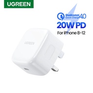UGREEN PD 20W Quick Charge QC 4.0 3.0 USB Type C Fast Charger compatible for iPhone 14 12 Xs 8 Xiaom