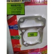 BLOCK GASKET WAVE-110 (ALUMINIUM-6.00MM-60MM)