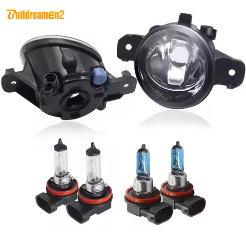 2 X Halogen Fog Light Car Front Bumper Fog Lamp 12V For Nissan Qashqai Juke Micra Dualis Sunny Teana