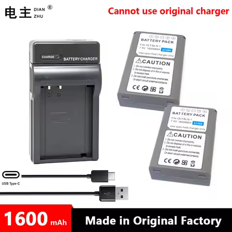 BLN1 BLN-1 Battery and charger for Olympus EM5 E-M5 Mark I 1 EM5 E-M5 Mark II 2 EM1 E-M1 EP5 E-P5