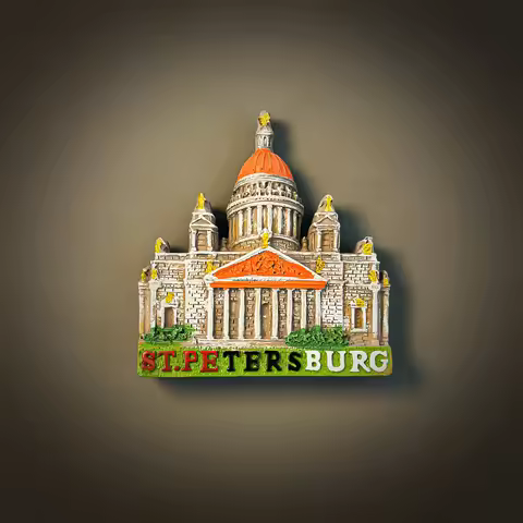 Russia,St. Petersburg, Isaac's Church,3D Stereoscopic，Tourism souvenirs，Resin painting，Decoration ho
