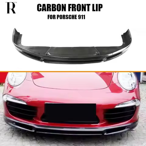 Carbon Fiber Front Bumper Chin Lip Splitter for Porsche 911.1 991 Carrera & Carrera S 2012 2013 2014