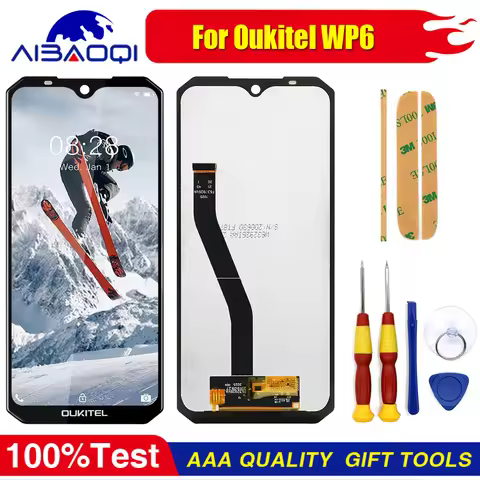 XUNQIYI 100% New Original Touch Screen LCD Display For Oukitel WP5 Pro Oukitel WP6 Perfect Replaceme