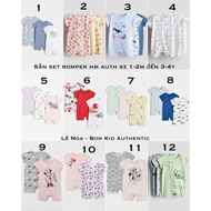 [WIDE FORM] Set of 3/set of 2 genuine HM JAPAN/CN/US rompers for boys and girls, sizes from 1-2m to 