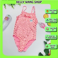 (HÀNG CHÂU ÂU) ĐỒ BƠI 1 MẢNH (15-28 kg) bikini chấm bi hồng  --KellyWang