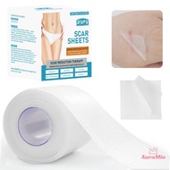 [AuraMio] 1 Roll White 1.5M Silicone Scar Removal Tape For Surgical Scars Medical Grade Scar Sheet P