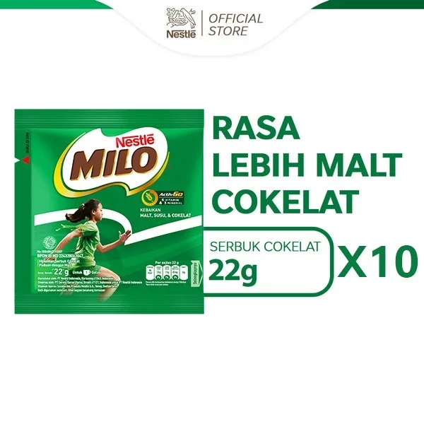 Milo sachet renceng isi 10 sachet