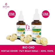 BIO CHO Minyak Kemiri 30 /50ml (minyak rambut lelak, serum rambut gugur, Minyak Buah Keras)