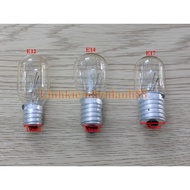 New E12,E14,E17 15W light bulbs used in refrigerators and microwaves
