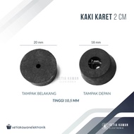 Kaki Karet 2 cm (PVC) untuk Salon Speaker / Box Power / Amplifier