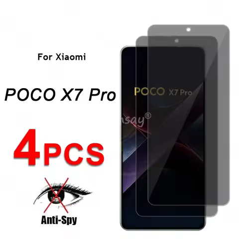 Privacy Screen Glass For Xiaomi Poco X7 Pro Glass Anti-Spy Protector Screen Film Poco X7 Pro Tempere