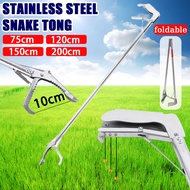 Snake Stick Catcher Stainless Steel Snake Tong Clamp Ular Alat Tangkap Ular  Long Handle Snake Catch