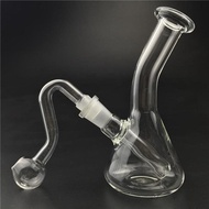 4.3 inch glass water pipe mini glass bong 10mm male oil burner pipe for smoking