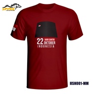Kaos Hari Santri Putra Putri Nasional Indonesia 2023 Baju Hari Santri atasan Lengan Pendek Premium C