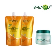 BREMOD KERATIN Silky Straight Rebonding 800ML/Ubat Luruskan Rambut Free Hair Treatment Nourishing Ma