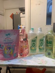 Axe 洗洁精 4 大支 + 洗衣珠 大圍取
