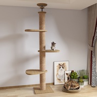 Cat Tree House Wood Cat Condo Bed Scratcher House Cat Tower Hammock Cat Climbing Cat Scratcher House