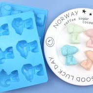 6-hole cartoon dog Silicone Mold DIY Cake decoration mould Ice mold Hand made soap mould Aromatherap