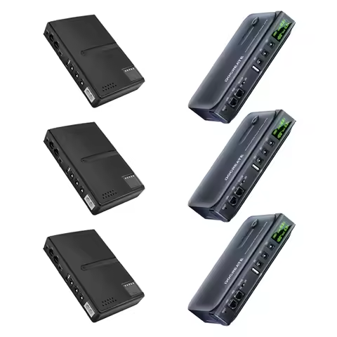 5/3/1Pc Uninterruptible Power Supply 18W 36W Portable UPS Backup Power Adapter 5V/9V/12V/15V/24V for