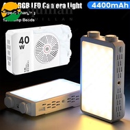 QUILLAN RGB LED Camera Light, 40W 2800-9000K Mini LED Video Lamp, Compact 4400mAh Battery FX 8 Modes