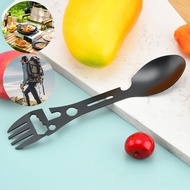 Outdoor Fork Spoon Versatile Outdoor Camping Tool Lightweight Fork Spoon Bottle Opener for Survival 
