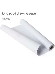 白色繪畫紙捲，29cm X 10M手工白色紙捲，捲式白色連續紙畫架繪畫，繪畫過程項目繪畫紙