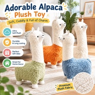 【In stock】Alpaca/Alpaca Doll Seat/wooden chair/Alpaca Sofa Plush Stool Living Room Decoration Floor 