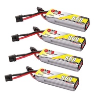 GAONENG 4pcs GNB 2S LiPo 7.6V HV 660mAh 650mAh 600mAh 90C LiPo RC Batteries XT30 Connector for BetaF