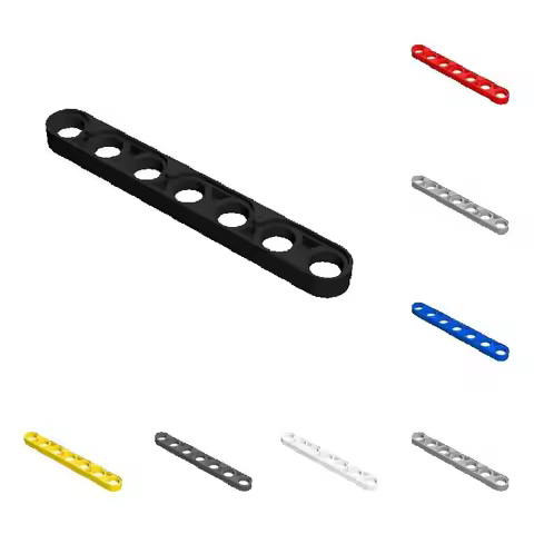 100pcs 32065 Liftarm Thin 1 x 7 Bricks High-Tech DIY Toys Gift Compatible Toys For Technical MOC Bui